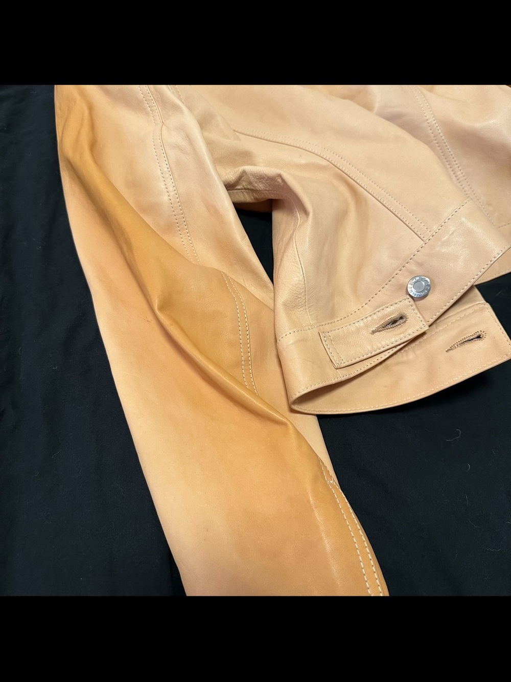 Helmut Lang Beige Leather Jacket - Picture 5 of 5